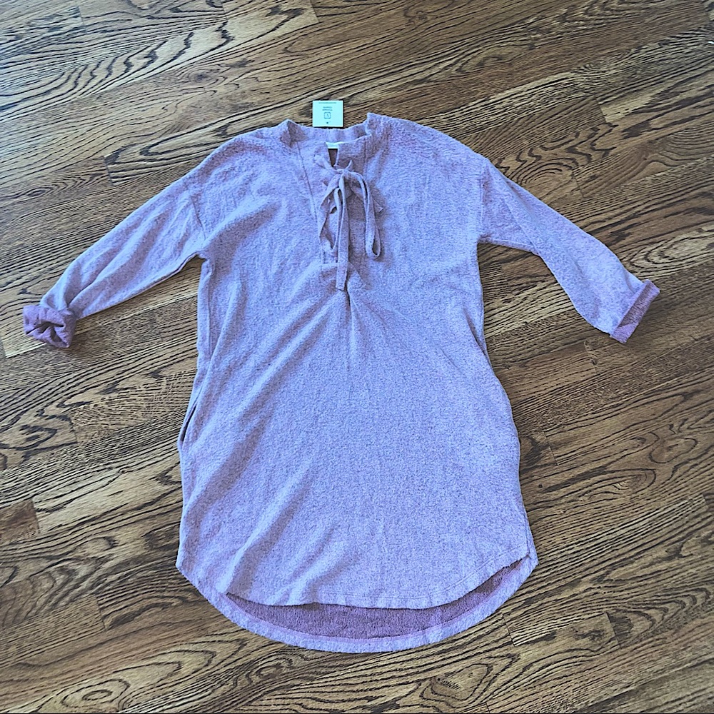 NWT Cherish Lace Up Tunic